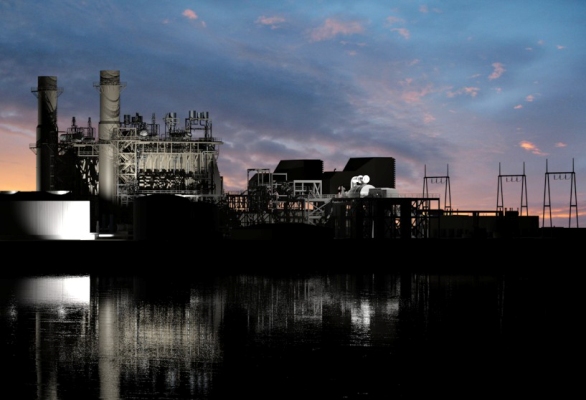Artist rendering of Montgomery County Power Station